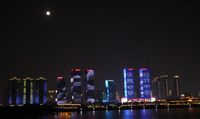 長沙開福萬達(dá)樓體地標(biāo)媒體廣告